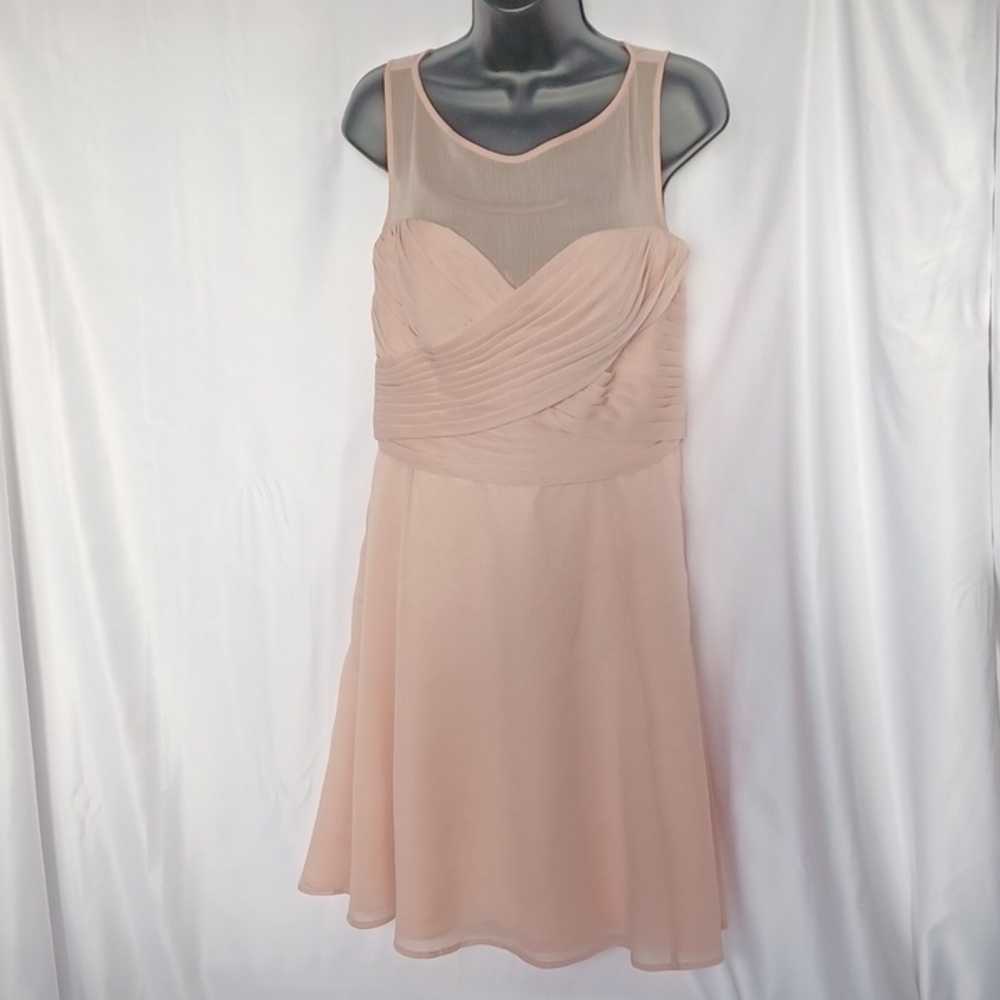 Mori Lee Madeline Chiffon Light Peach Dress